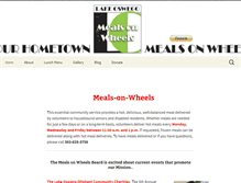 Tablet Screenshot of lakeoswegomealsonwheels.org